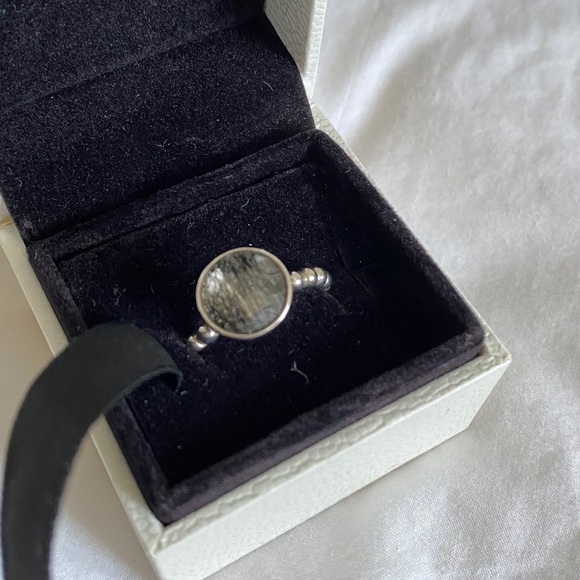 Pandora Rutile Quartz Bubble Ring - Picture 2 of 12